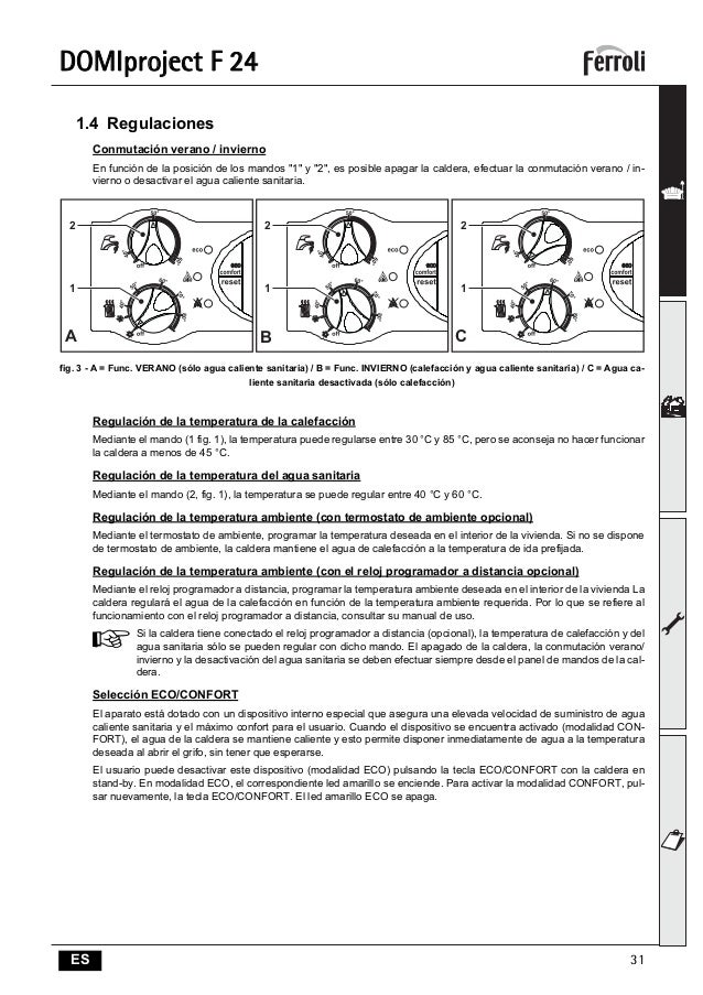 Инструкция ferroli domiproject c24 d
